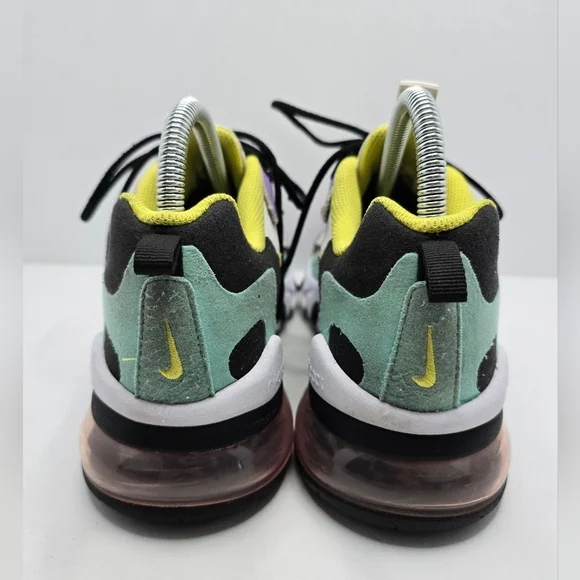 Nike | Air Max 270 React 'Bright Violet' sporty activewear sneakers | WMS 7.5 - Picture 10 of 14